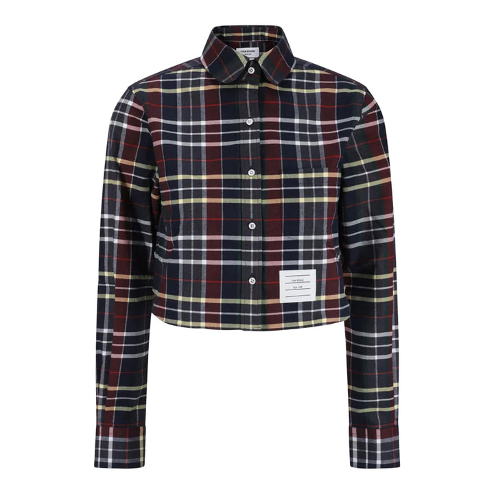 Club21 - Thom Browne - Classic Cropped Round Collar Shirt Women - BLOUSES - Multi