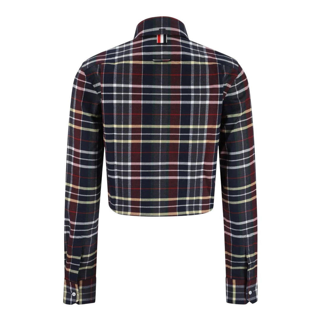 Club21 - Thom Browne - Classic Cropped Round Collar Shirt Women - BLOUSES - Multi