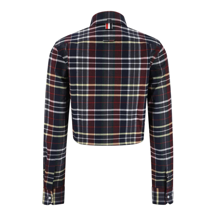 Club21 - Thom Browne - Classic Cropped Round Collar Shirt Women - BLOUSES - Multi