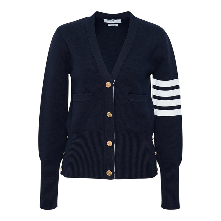 Club21 - Thom Browne - Classic Milano Stitch Cardigan Women - CARDIGANS - Navy