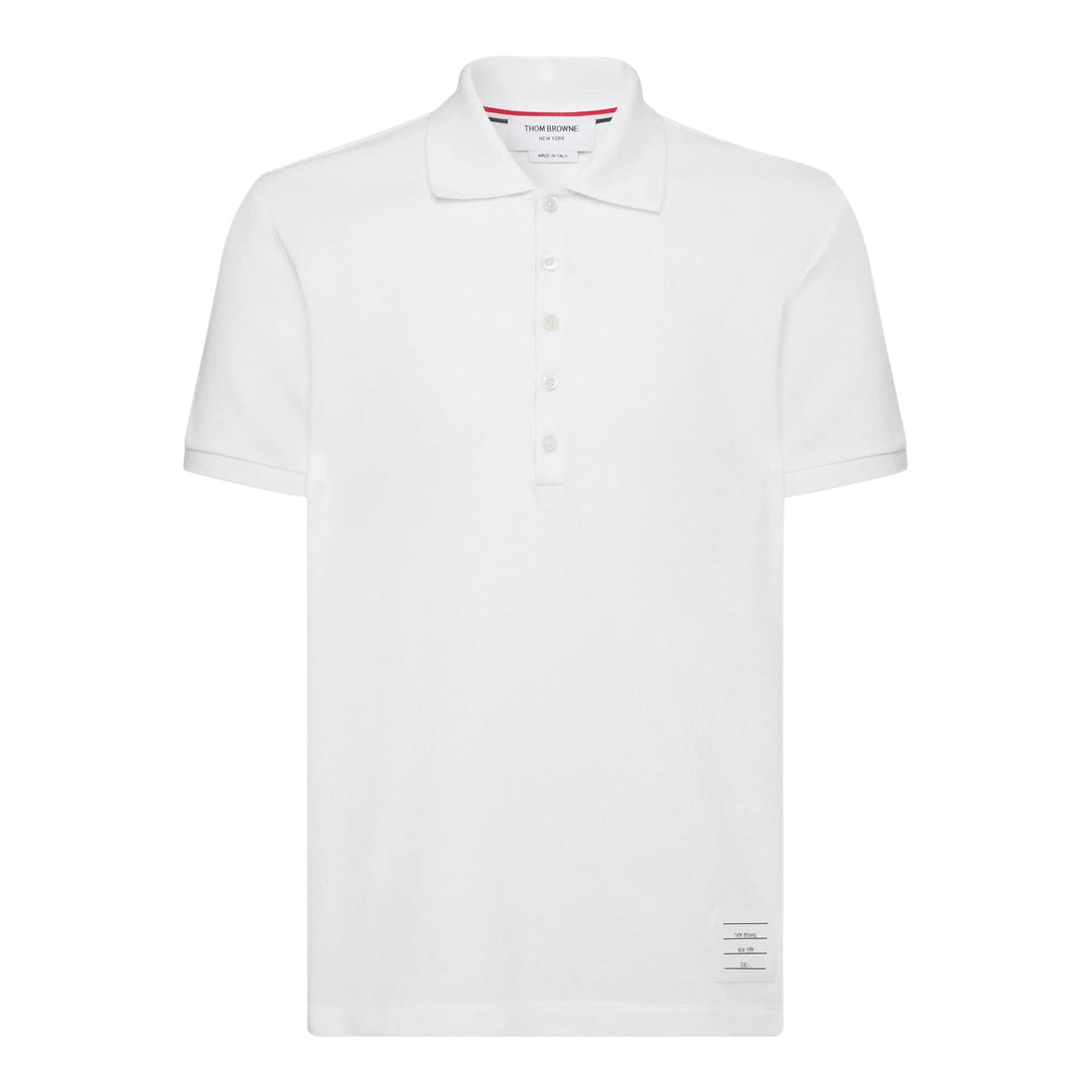 Club21 - Thom Browne - Classic Pique 4-Bar Polo Men - POLOS - White