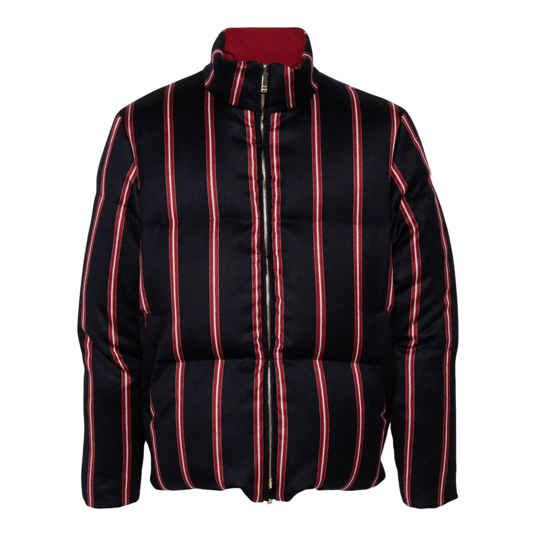 Club21 - Thom Browne - Downfill 4-Bar Reversible Puffer Jacket Men - BLOUSON - Navy