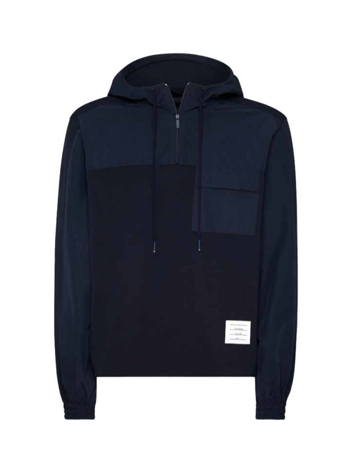 Thom_Browne_Half_Zip_Combo_Hoodie_Navy