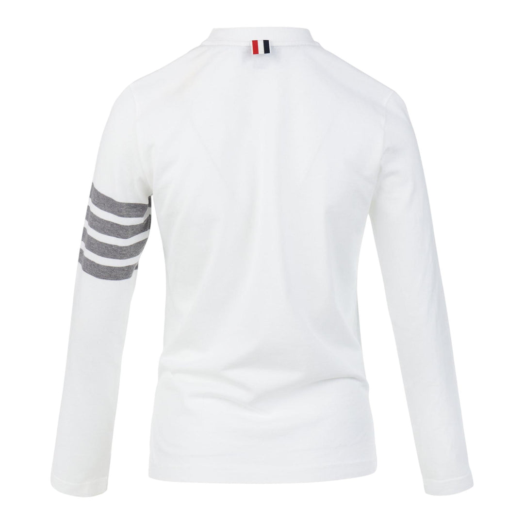 Club21 - Thom Browne - Jersey 4-Bar Long Sleeve Tee Women - TEES - White