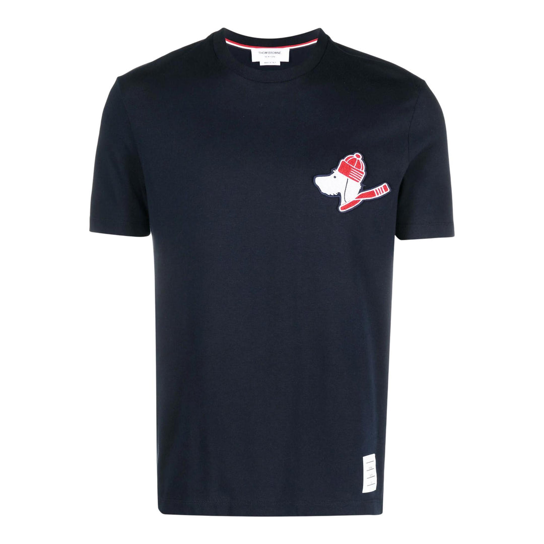Club21 - Thom Browne - Jersey Short Sleeve Hector T-Shirt Men - TEES - Navy