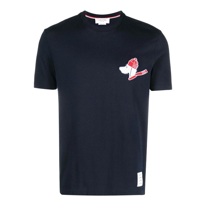 Club21 - Thom Browne - Jersey Short Sleeve Hector T-Shirt Men - TEES - Navy