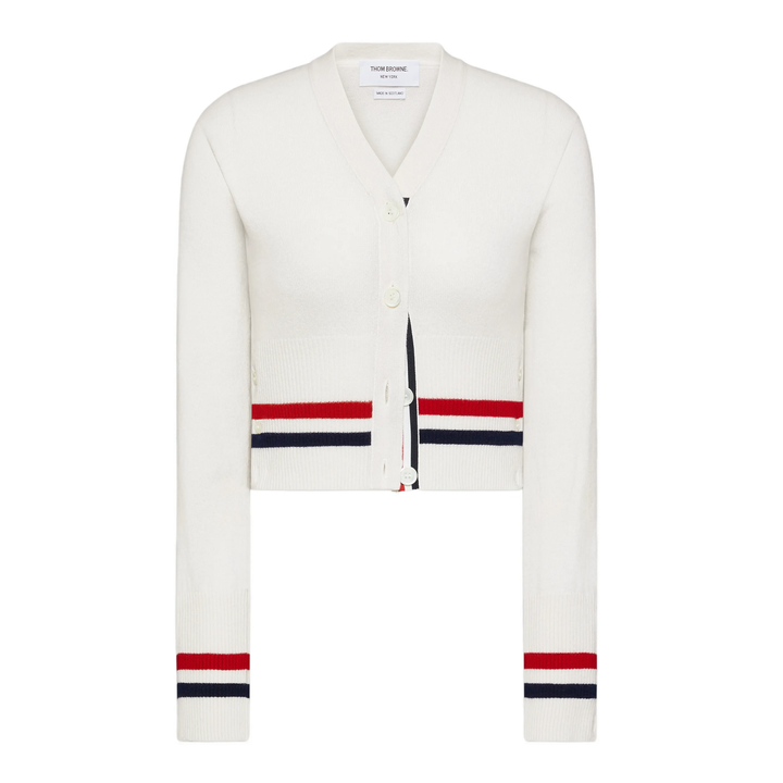 Thom Browne Jersey Stitch Shrunken Cardigan