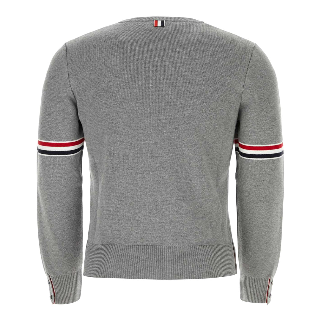 Club21 - Thom Browne - Milano Stitch Crew Neck Pullover Men - SWEATSHIRTS - Light Grey