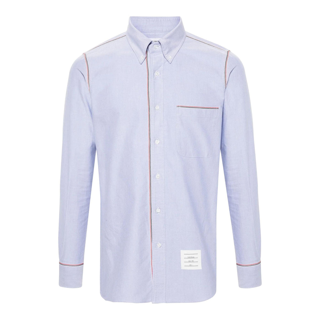 Club21 - Thom Browne - Oxford Grosgrain Framing Shirt Men - SHIRTS - Light Blue