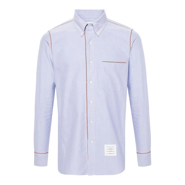 Club21 - Thom Browne - Oxford Grosgrain Framing Shirt Men - SHIRTS - Light Blue