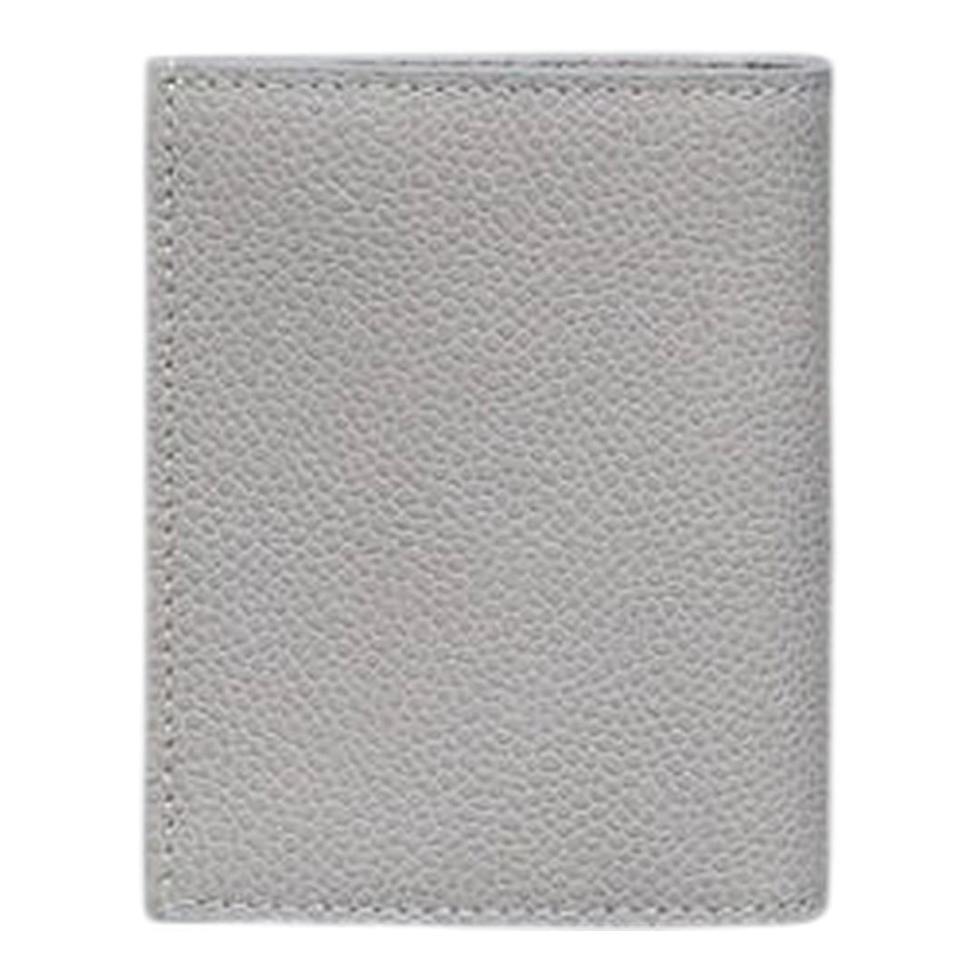 Club21 - Thom Browne - Pebble Grain 4-Bar Double Card Holder Men - CARD CASES - Light Grey