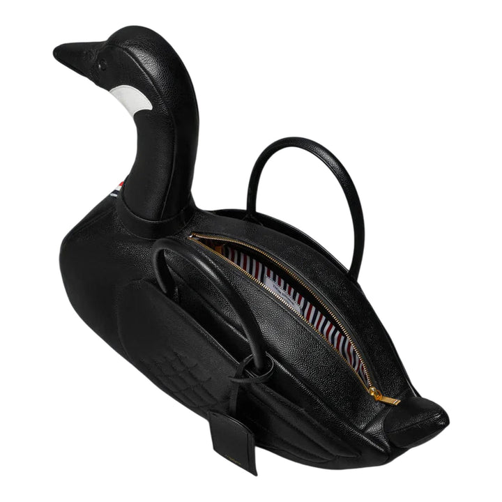 Club21 - Thom Browne - Pebble Grain Goose Bag Men - TOTES - Black