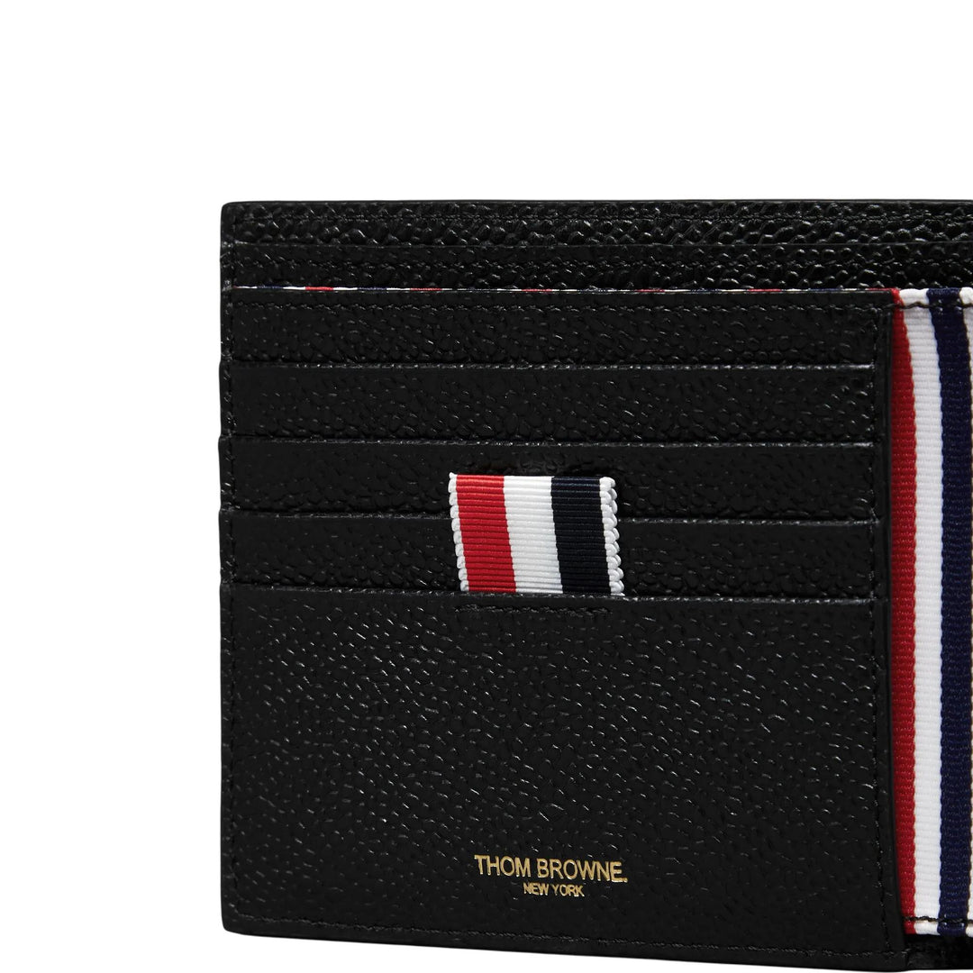 Club21 - Thom Browne - Pebble Grain Goose Embroidery Bilfold Men - WALLETS - Black