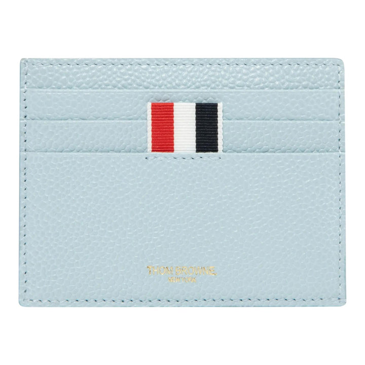 Club21 - Thom Browne - Pebble Grain Note Compartment Card Holder Men - CARD CASES - Light Blue