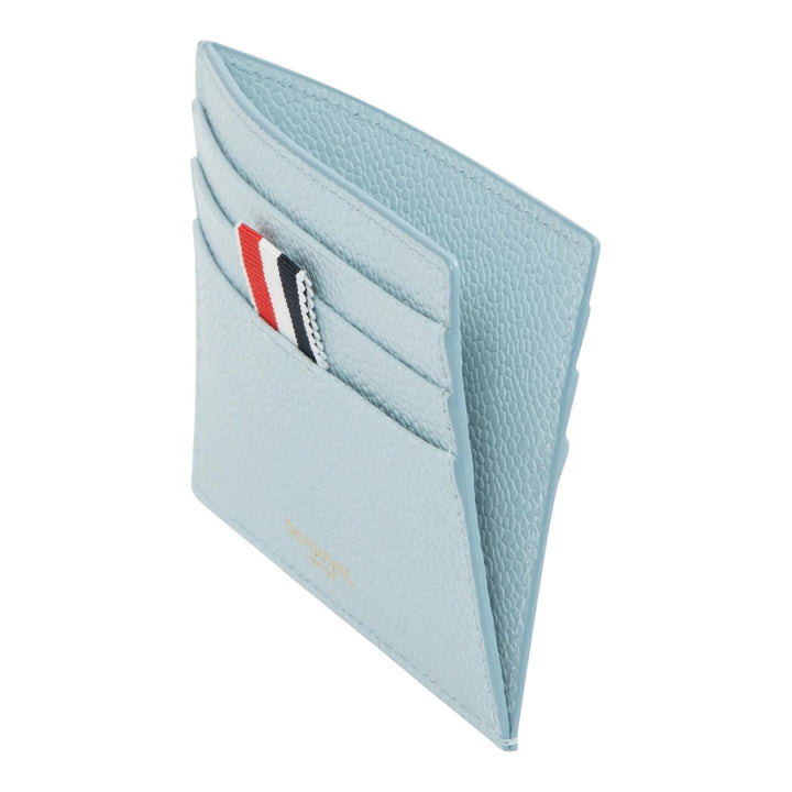 Club21 - Thom Browne - Pebble Grain Note Compartment Card Holder Men - CARD CASES - Light Blue