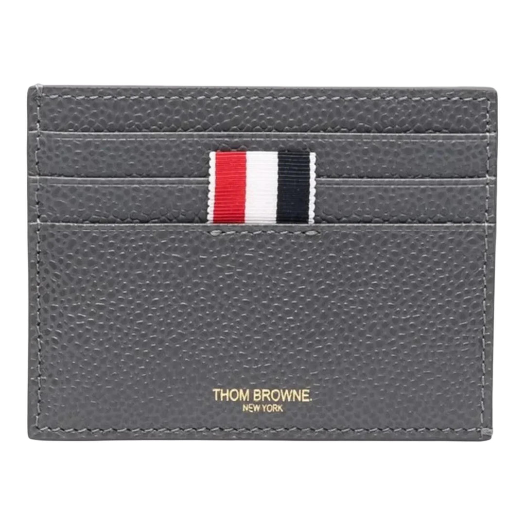 Club21 - Thom Browne - Pebble Grain Note Compartment Card Holder Men - CREDIT CARD SLIP - Charcoal