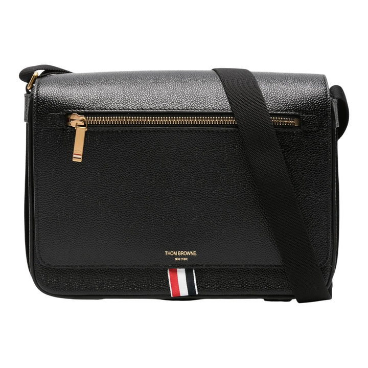 Club21 - Thom Browne - Pebble Grain Reporter Bag Men - CROSS BODY - Black