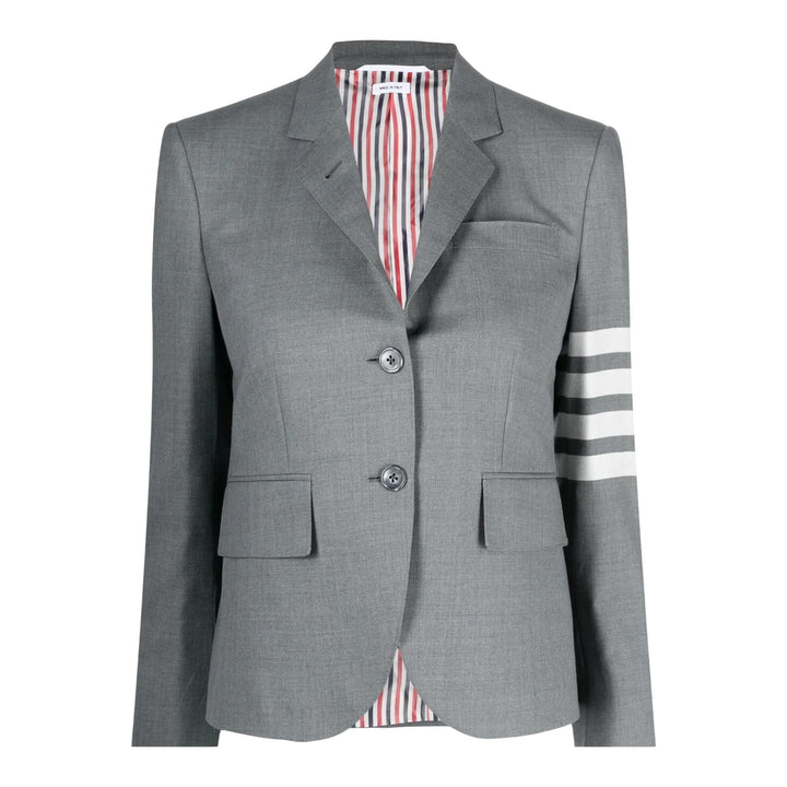 Club21 - Thom Browne - Plain Weave 4-Bar High Armhole Sport Coat Women - JACKETS - Grey