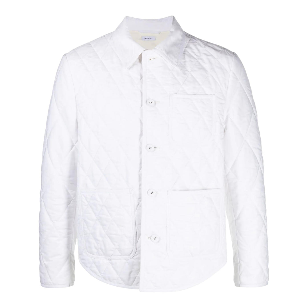 Club21 - Thom Browne - Quilted Down Shirt Jacket Men - BLOUSON - White