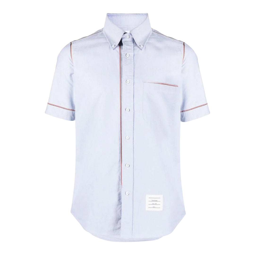 Club21 - Thom Browne - RWB Stripe Cotton Shirt Men - SHIRTS - Light Blue