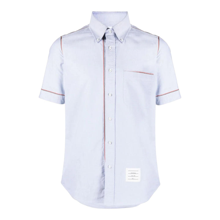 Club21 - Thom Browne - RWB Stripe Cotton Shirt Men - SHIRTS - Light Blue