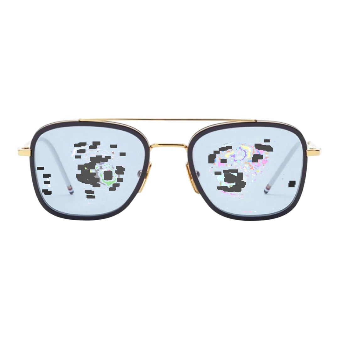 Club21 - Thom Browne - Rectangular Aviator Sunglasses Unisex - EYEWEAR - Navy