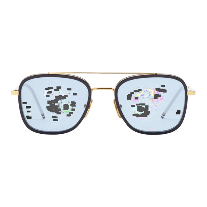 Club21 - Thom Browne - Rectangular Aviator Sunglasses Unisex - EYEWEAR - Navy