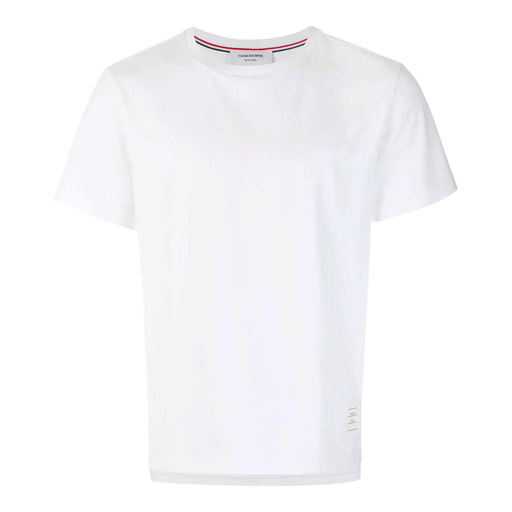 Thom Browne Relaxed Fit Tee With Side Slit White 1