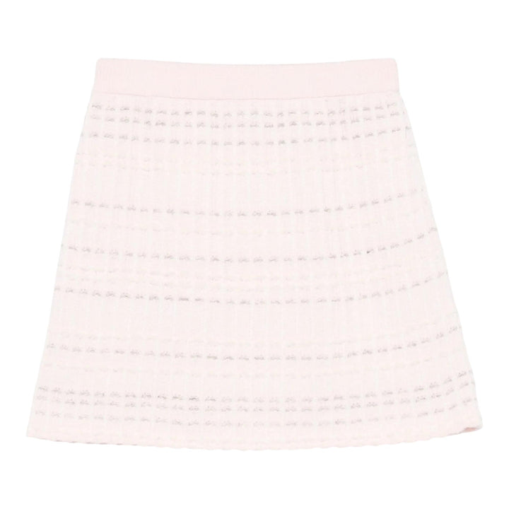 Club21 - Thom Browne - Seersucker Knit Tweed Jacquard Mini Skirt Women - SKIRTS - Pink