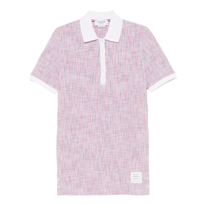 Club21 - Thom Browne - Short Sleeve Polo Dress In Cotton Tweed Women - DRESSES - Red