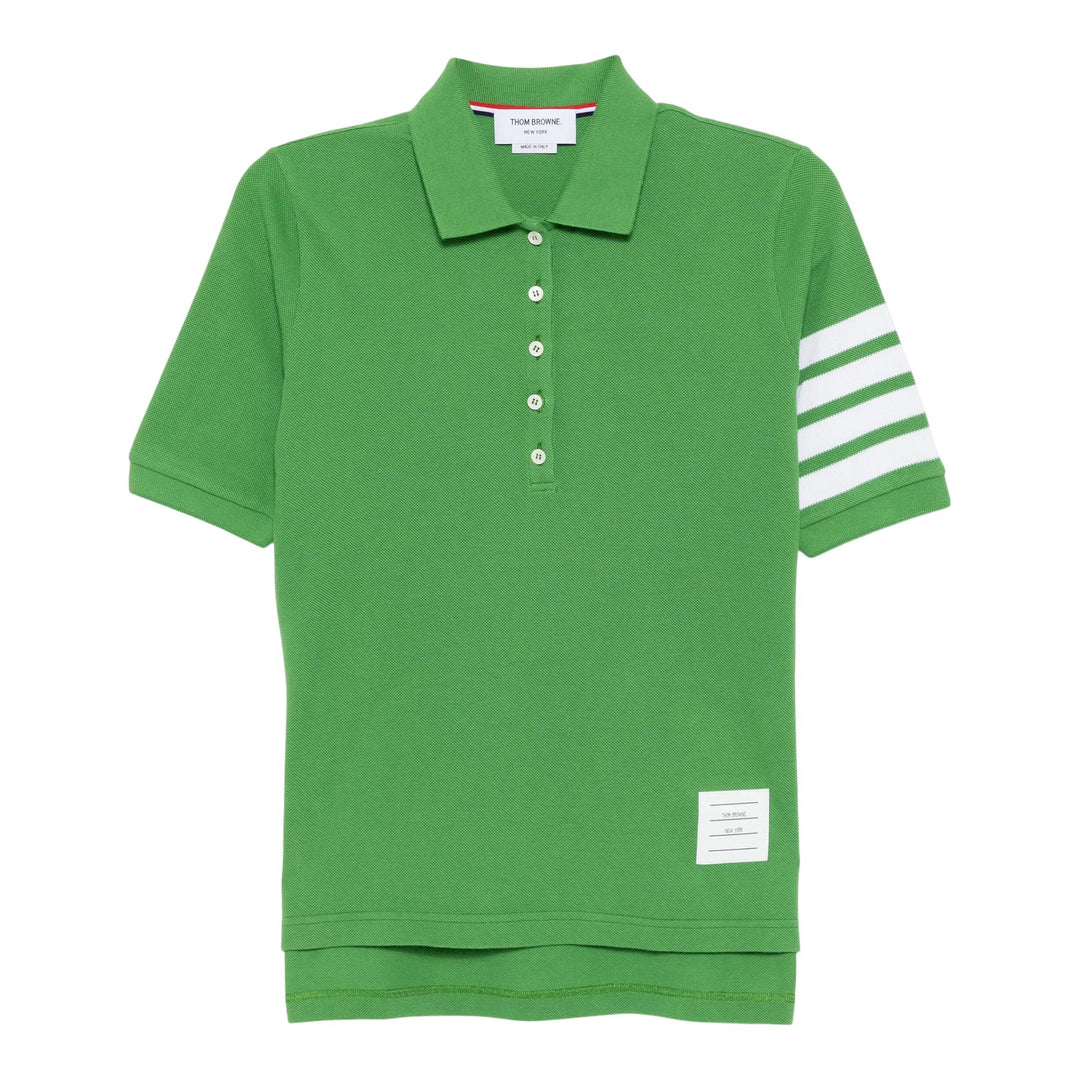 Club21 - Thom Browne - Short Sleeve Polo Women - POLOS - Green