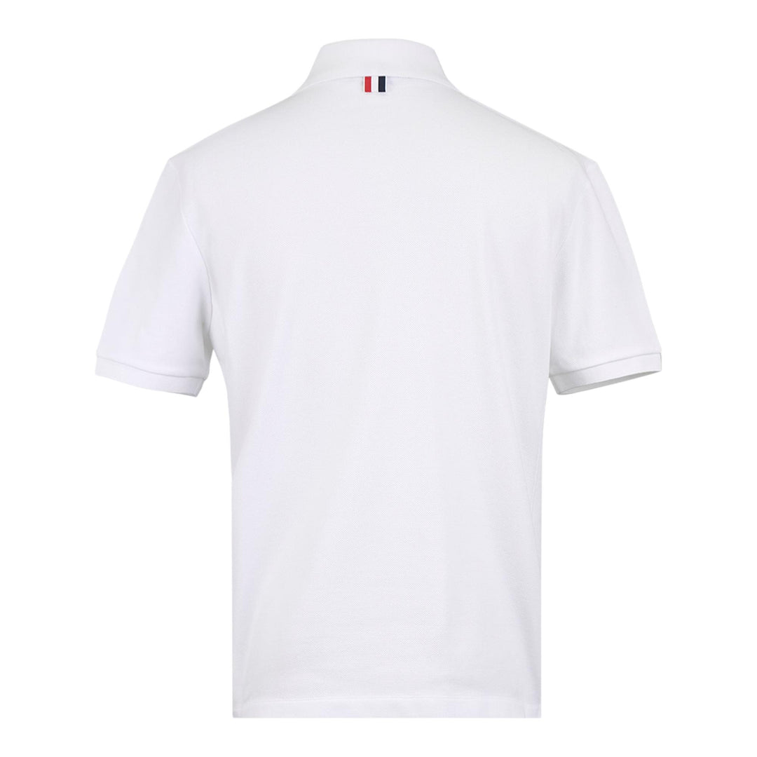 Club21 - Thom Browne - Short Sleeve Rib Cuff Polo - POLOS - White