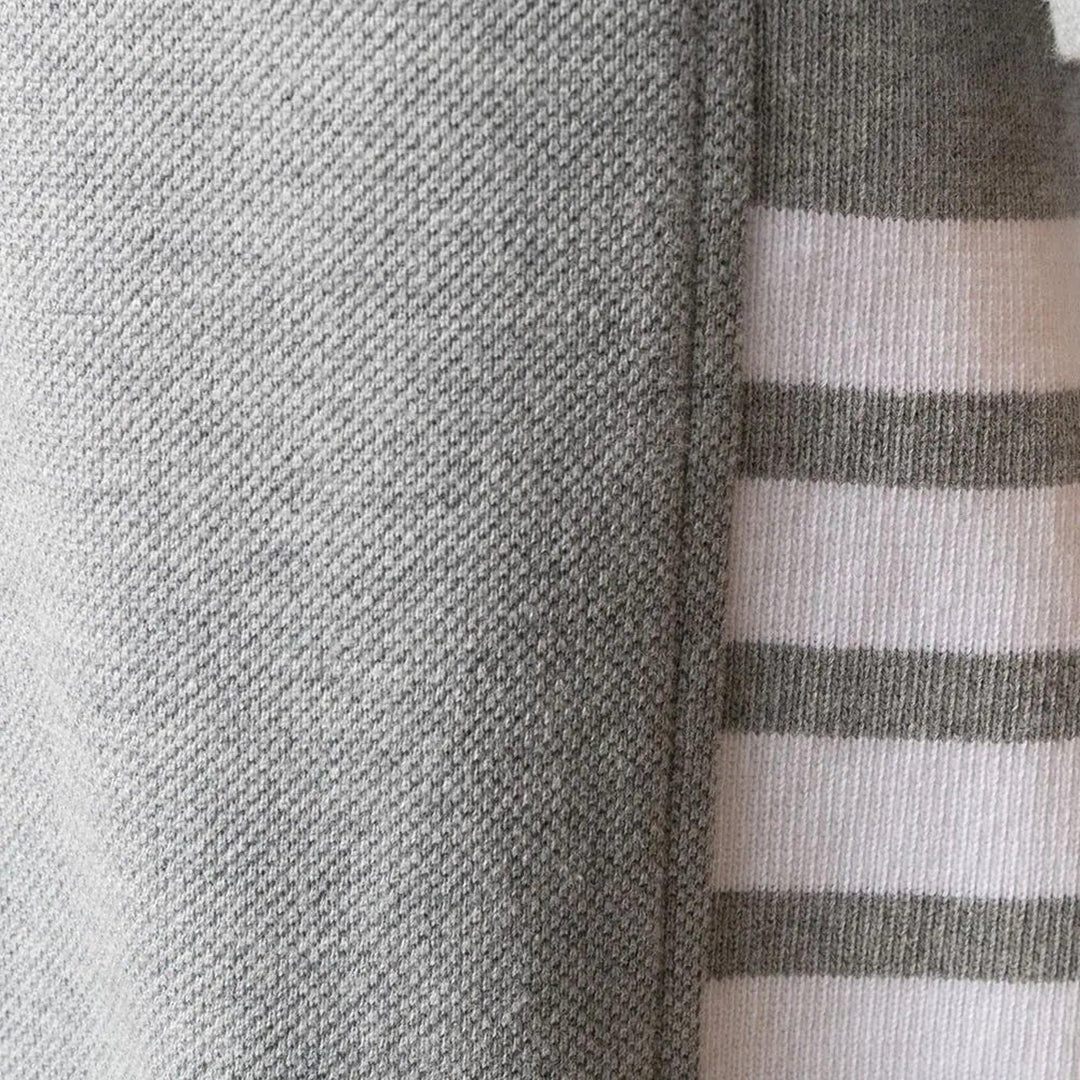 Thom-Browne-Short-Sleeve-Tee-With-Engineered-Light-Grey-5