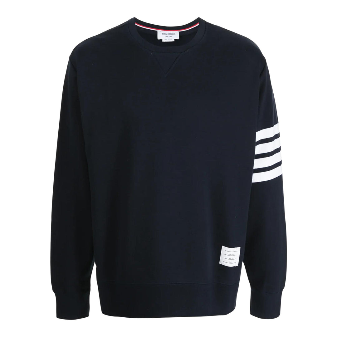 Club21 - Thom Browne - Sweatshirt With 4Bar In Loop Back Men - SWEATSHIRTS - Navy