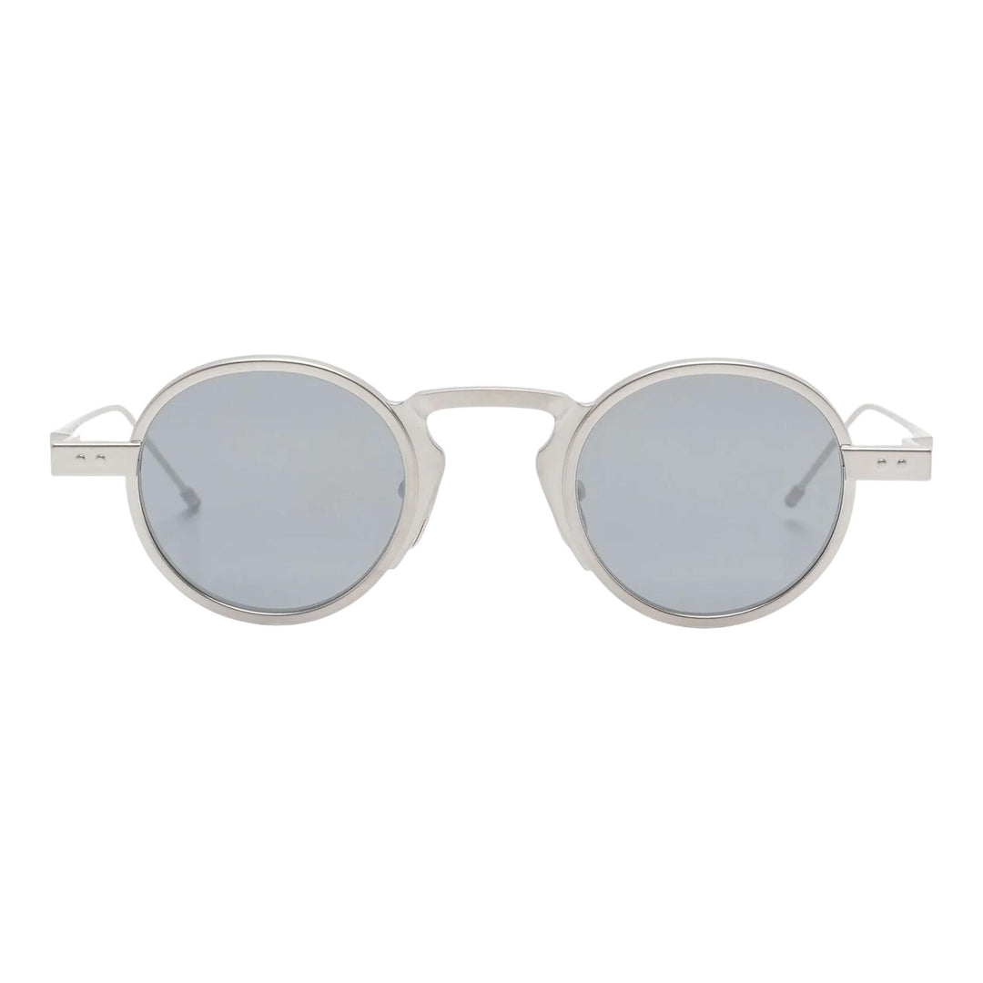 Club21 - Thom Browne - Titanium Round Sunglasses Unisex - EYEWEAR - Silver