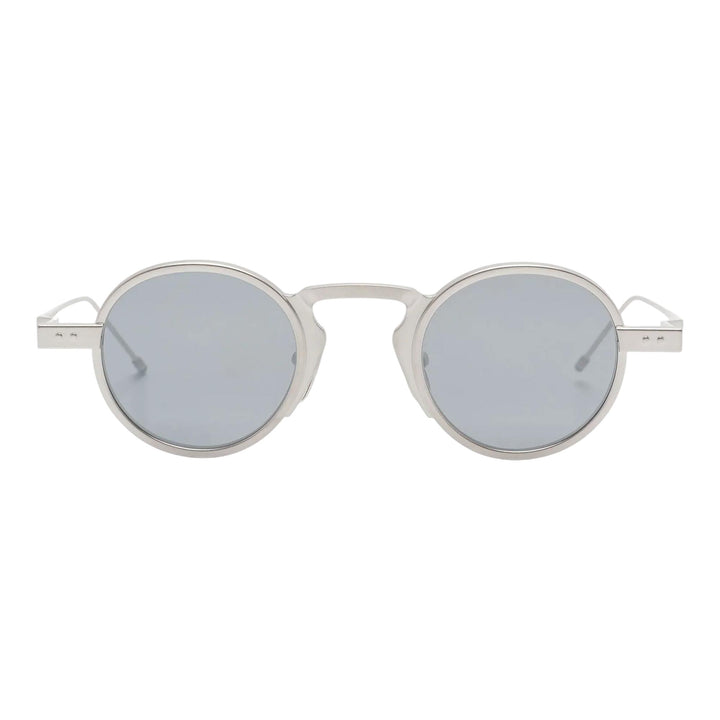Club21 - Thom Browne - Titanium Round Sunglasses Unisex - EYEWEAR - Silver