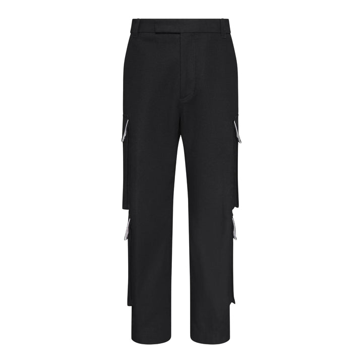 Club21 - Thom Browne - Washed Cotton Utility Chino Cargo Trouser Men - PANTS - Black