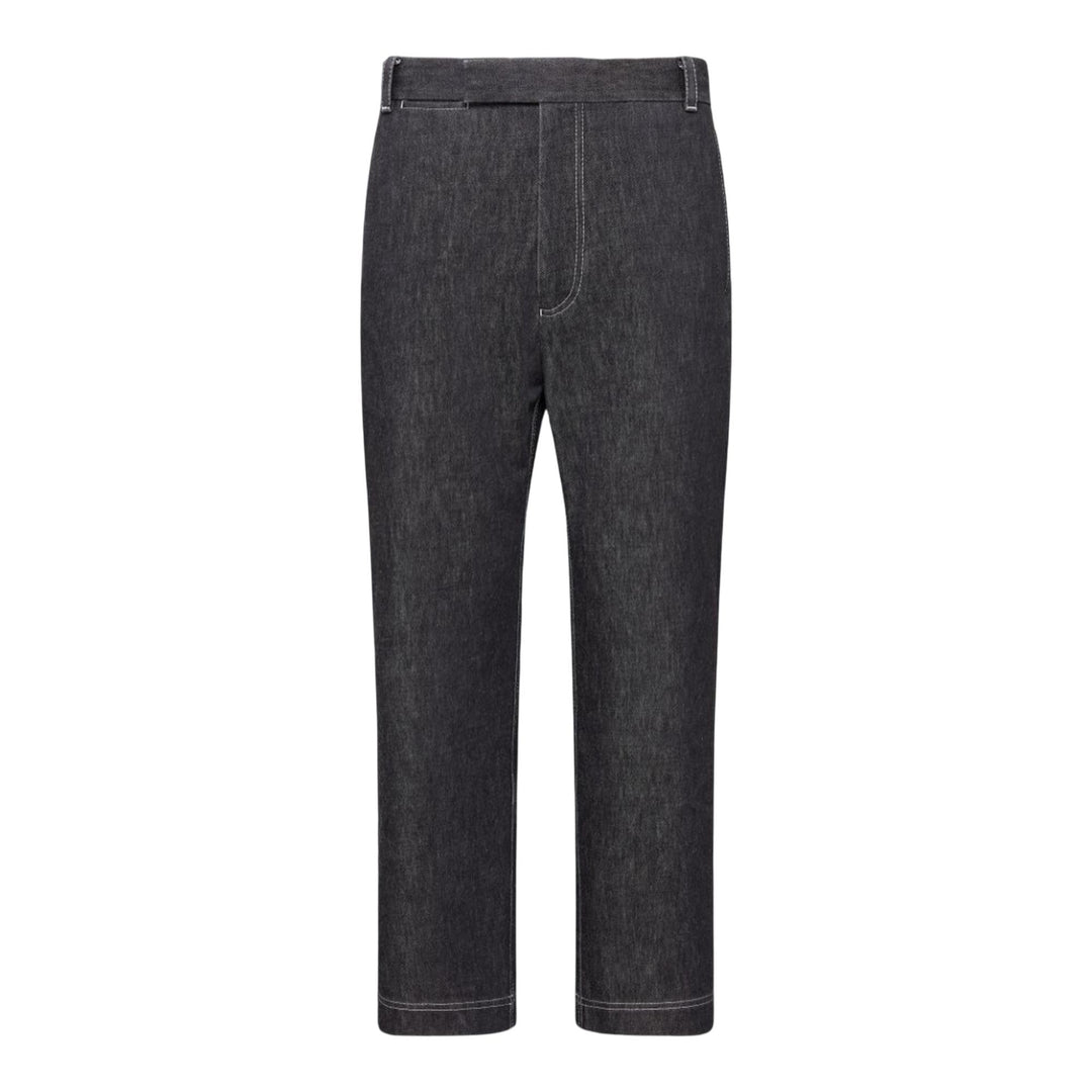 Thom_Browne_Washed_Denim_Contrast_Topstitching_Unconstructed_Single_Welt_Pocket_Trouser_Black