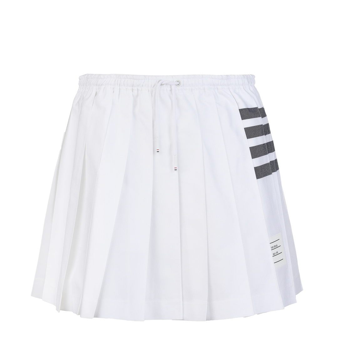 Mini Drawstring Pleated Skirt