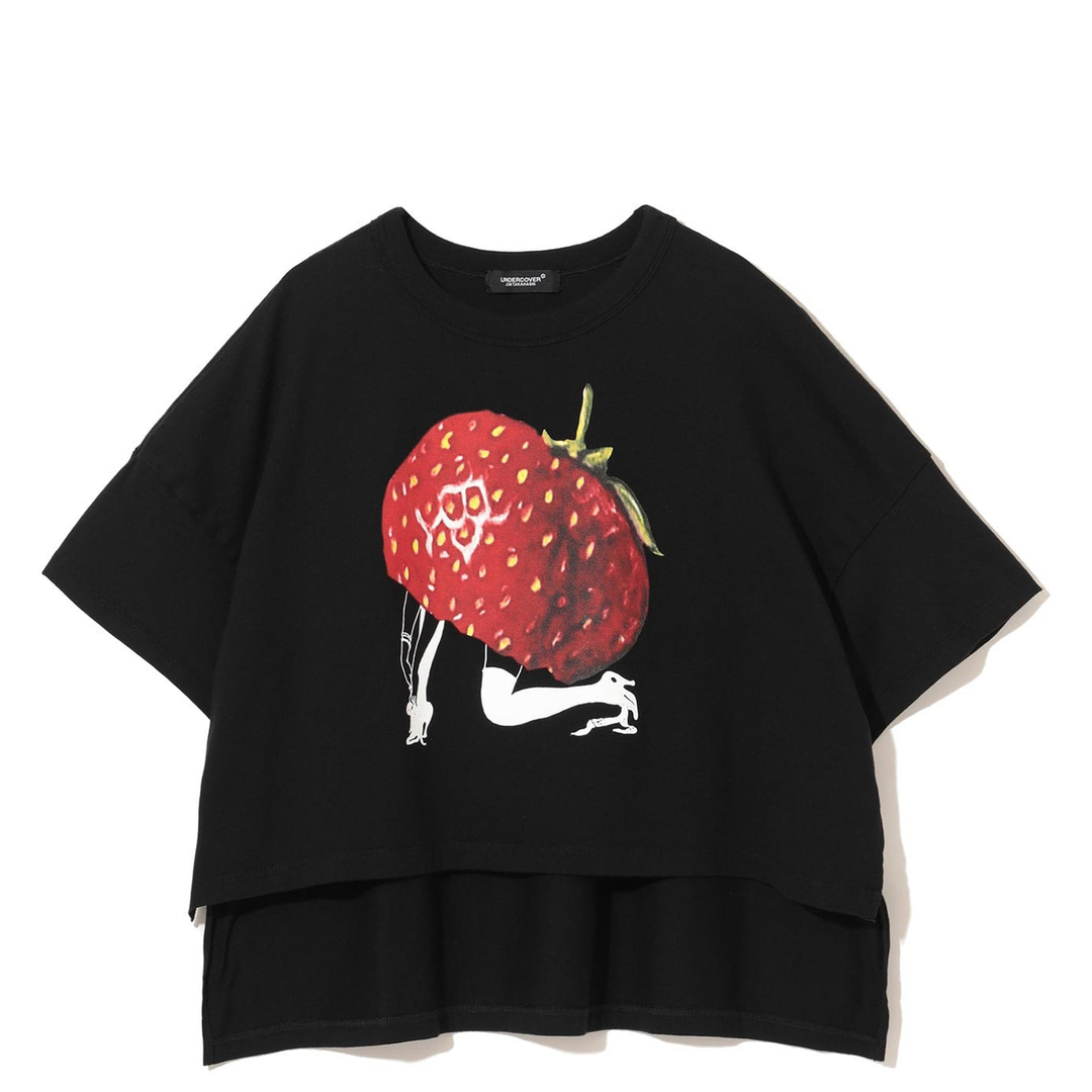 UNDERCOVER_Half_Strawberry_T-Shirt_Black