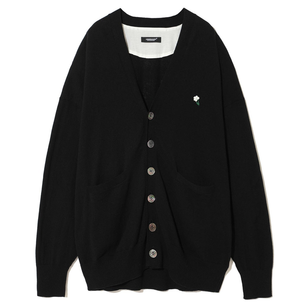 UNDERCOVER_Patchwork_Cardigan_Black
