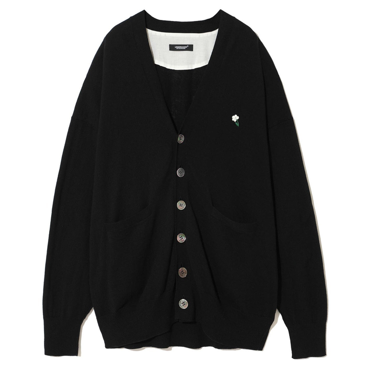 UNDERCOVER_Patchwork_Cardigan_Black