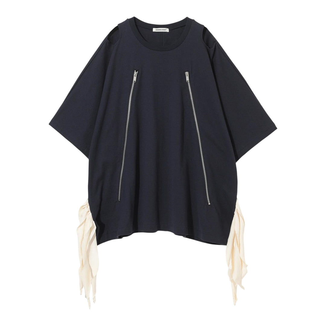 Club21 - UNDERCOVER - Tee With Zipper Trim - TEES - Navy