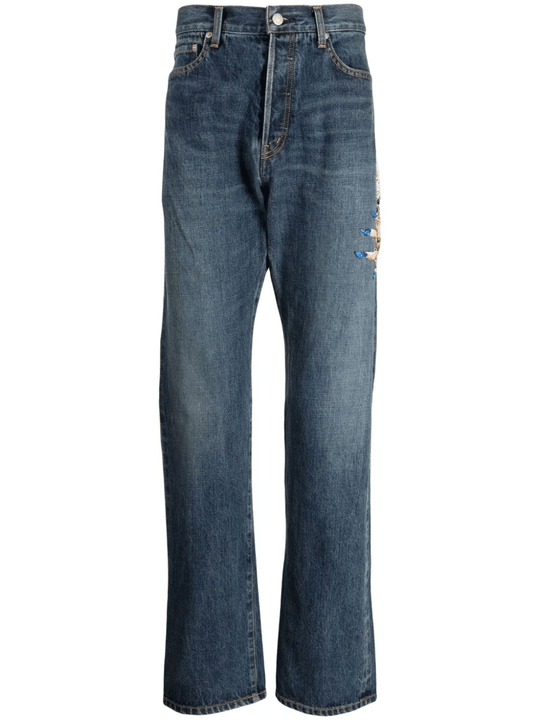 Creep Hand Stright Cut Jeans