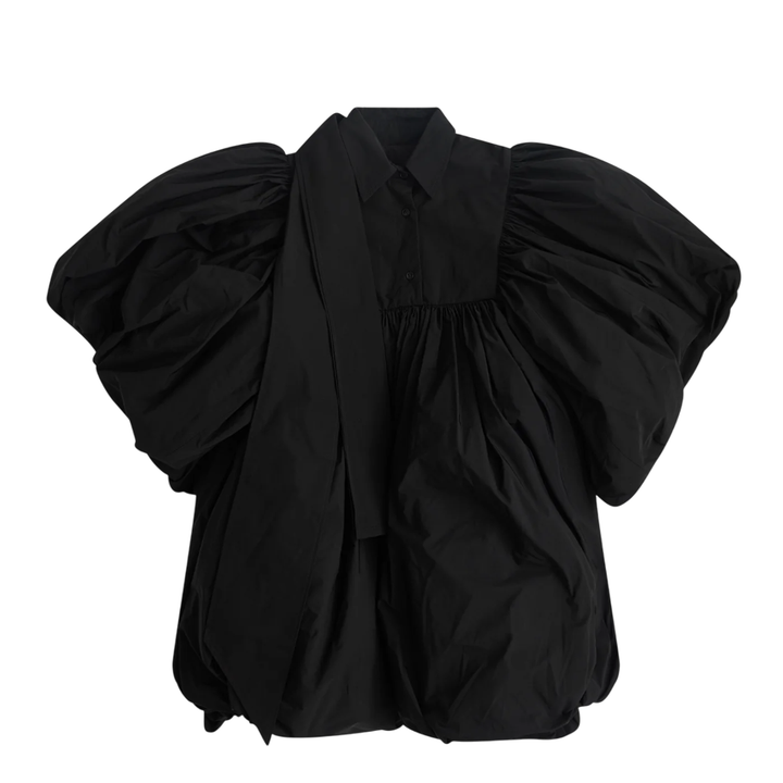 Women Pouf Dress Woven