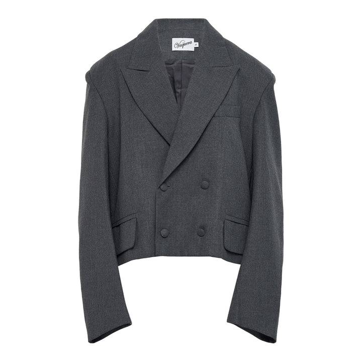 Club21 - VAQUERA - Women Slouchy Blazer Woven - JACKETS - Grey