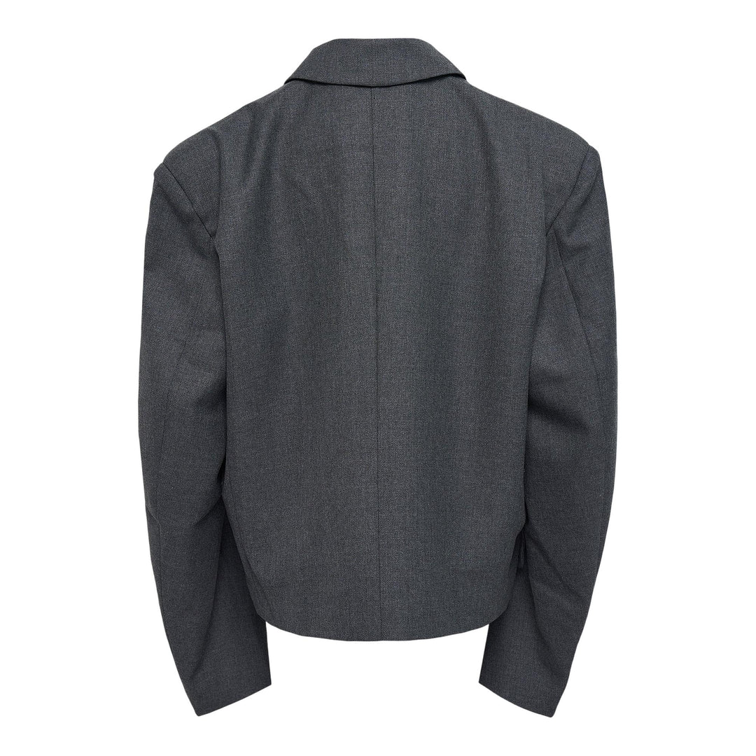 Club21 - VAQUERA - Women Slouchy Blazer Woven - JACKETS - Grey