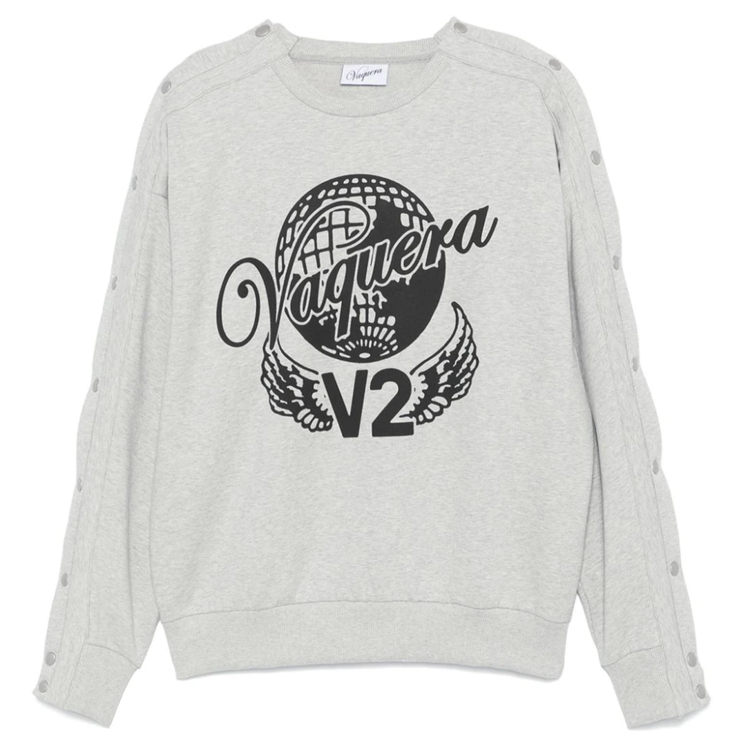 VAQUERA_Women_Snap_Woven_Sweatshirt_Grey