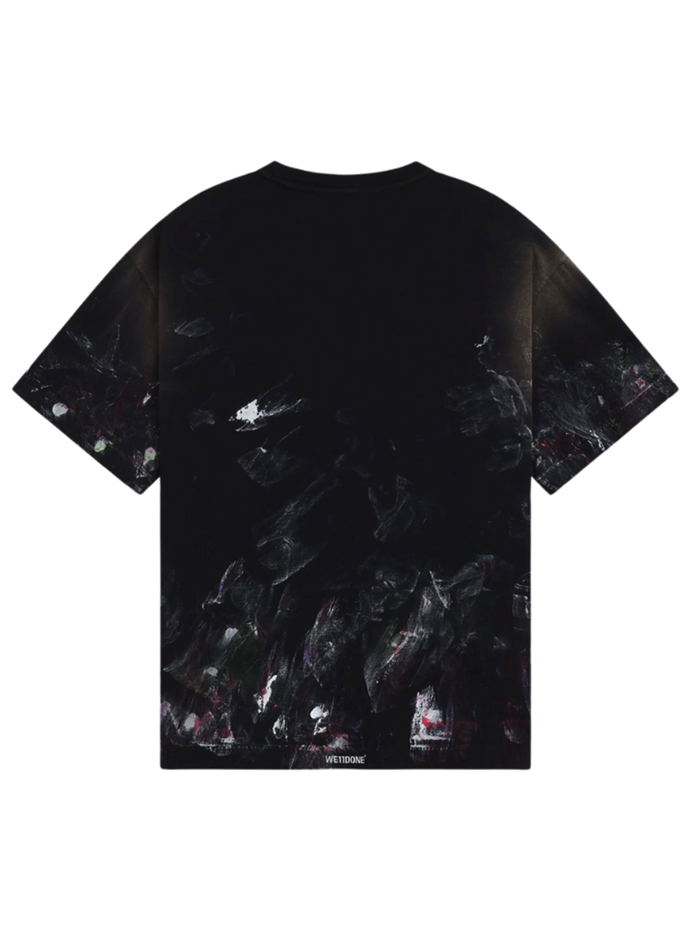 We11done-Black-Multi-Color-Painted-T-Shirt-Black-2