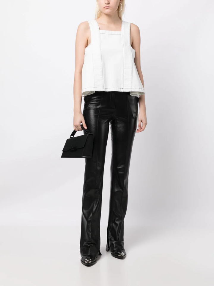 We11done-Ice-Womens-Side-Tucked-Detail-Top-White-2